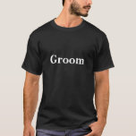 Groom zwart t-shirt<br><div class="desc">Groom Black t-shirt</div>
