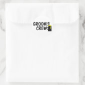 Groombemanning (bier) ronde sticker (Tas)