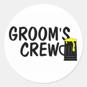 Groombemanning (bier) ronde sticker