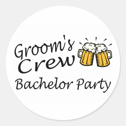 Groombemanning (bijenkanonnen) ronde sticker (Voorkant)