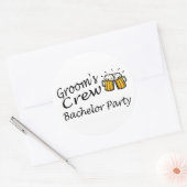 Groombemanning (bijenkanonnen) ronde sticker (Envelop)