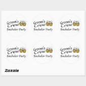 Groombemanning (bijenkanonnen) ronde sticker (Vel)