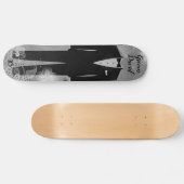 Groombuis op verhit grijs dvd-merk persoonlijk skateboard (Horizontaal)