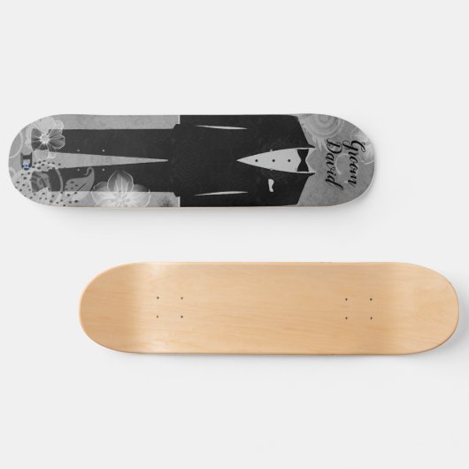 Groombuis op verhit grijs dvd-merk persoonlijk skateboard (Horizontaal)