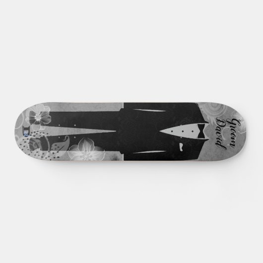 Groombuis op verhit grijs dvd-merk persoonlijk skateboard (Horizontaal)