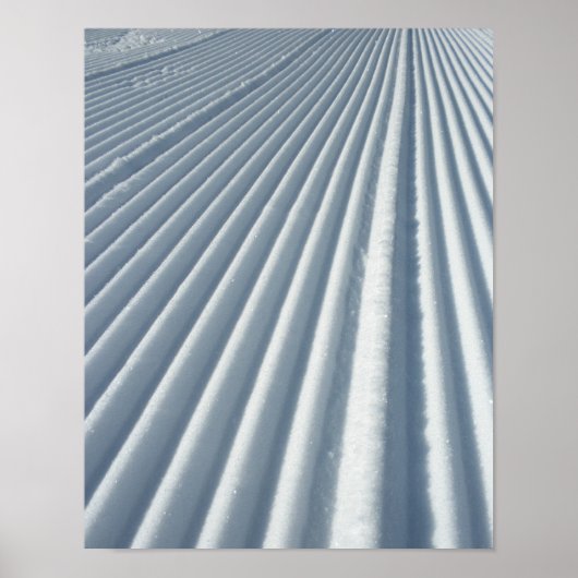 Groomed Ski Snowboard Trail Poster (Voorkant)