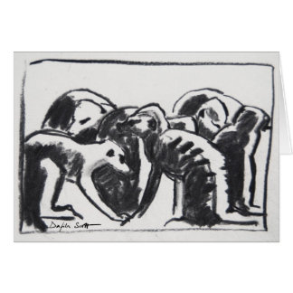 Groomende ratten - Kunstkaart