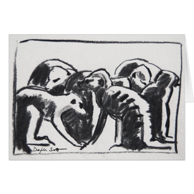 Groomende ratten - Kunstkaart (Voorkant Horizontaal)