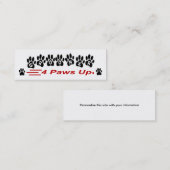 Groomer 4 Visitekaartjes omhoog (Voorkant / Achterkant)