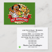 Groomer, Dog Walker, Dierenarts, enz. Visitekaartje (Voorkant / Achterkant)
