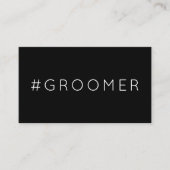 #GROOMER hashtag loyaliteitspunkkaart Klantenkaartje (Voorkant)