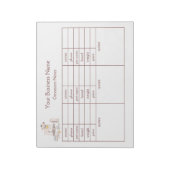 Groomer’s Notes & Pet Client Tracking Notepad Notitieblok (Linkerzijde)