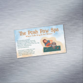 Groomer scheren hondenbont magnetisch visitekaartje (Voorbeeld)