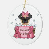 Groomers voor een zuiver borstkankerbewustzijn keramisch ornament (Links)