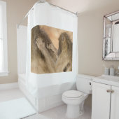 Grooming baboons douchegordijn (In situ)