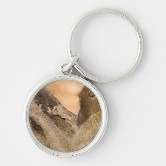 Grooming baboons sleutelhanger (Voorkant)