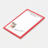 Grooming Dog Personalized Gold Elegant Collection Post-it® Notes (Schuin)