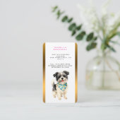 Grooming Dog Personalized Luxury Trendy Collection Visitekaartje (Staand voorkant)