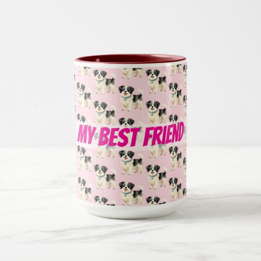 Grooming Dog Personalized Modern Collection Mok (Midden)