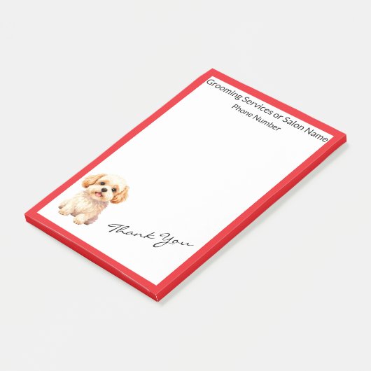 Grooming Personalized Luxury Trendy Collection Post-it® Notes (Schuin)