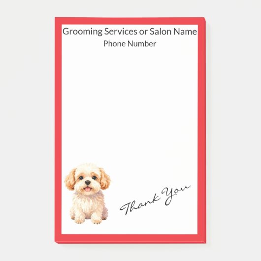 Grooming Personalized Luxury Trendy Collection Post-it® Notes (Voorkant)