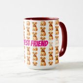 Grooming Pet Personalized Gold Elegant Collection Mok (Voorkant rechts)
