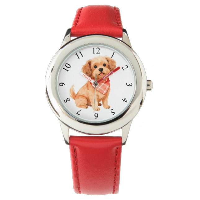 Grooming Pet Personalized Luxury Modern Collection Horloge (Voorkant)