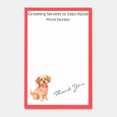 Grooming Pet Personalized Luxury Modern Collection Post-it® Notes (Voorkant)