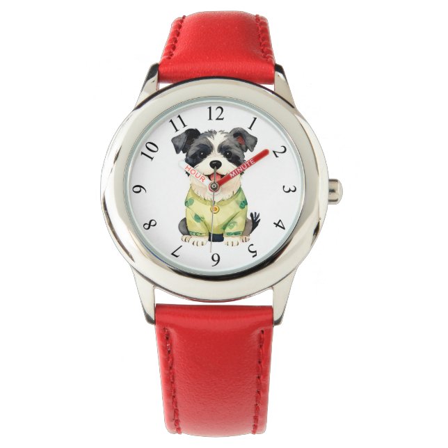 Grooming Pet Personalized Luxury Trendy Collection Horloge (Voorkant)