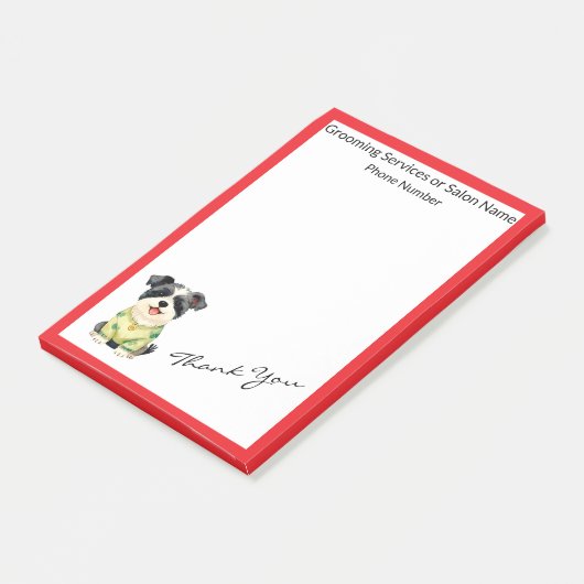Grooming Pet Personalized Luxury Trendy Collection Post-it® Notes (Schuin)