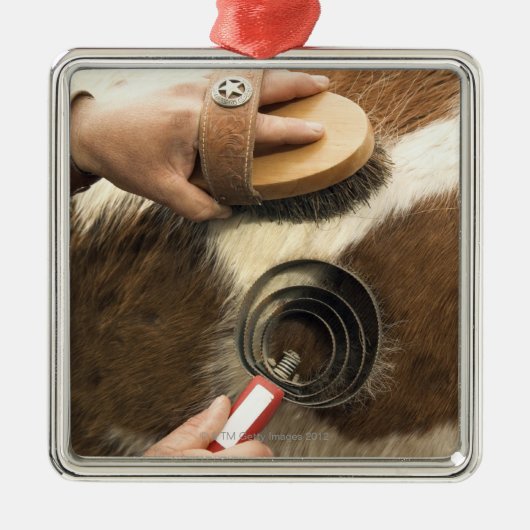 Groompaard Metalen Ornament (Voorkant)