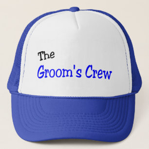 Groompersoneel (blauw en zwart) trucker pet