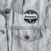 Grooms Bestman Wedding Button (In situ)