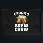 Groom's Brew Crew Funny Groomsmen Bachelor Party Spandoek<br><div class="desc">Groom's Brew Crew Funny Groomsmen Bachelor Party Beer Team Funny Gezegde,  Team Groom,  Beer Team</div>
