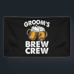 Groom's Brew Crew Funny Groomsmen Bachelor Party Spandoek<br><div class="desc">Groom's Brew Crew Funny Groomsmen Bachelor Party Beer Team Funny Gezegde, Team Groom, Beer Team</div>