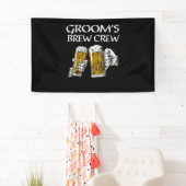 Groom's Brew Crew Funny Groomsmen Bachelor Party Spandoek (Insitu)