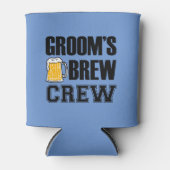 Groom's Brew Crew grappige groomsman bier Blikjeskoeler (Voorkant)