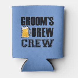 Groom's Brew Crew grappige groomsman bier Blikjeskoeler