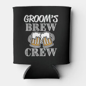 Groom's Brew Crew Groomsmen - Groomsman kan bier Blikjeskoeler (Voorkant)