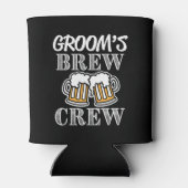 Groom's Brew Crew Groomsmen - Groomsman kan bier Blikjeskoeler (Achterkant)