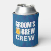 Groom's Brew Crew Groomsmen - Groomsman kan bier Blikjeskoeler (Blikje Voorkant)