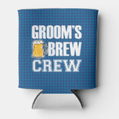 Groom's Brew Crew Groomsmen - Groomsman kan bier Blikjeskoeler (Voorkant)