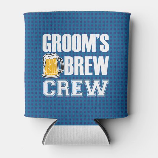 Groom's Brew Crew Groomsmen - Groomsman kan bier Blikjeskoeler (Voorkant)