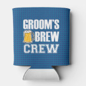 Groom's Brew Crew Groomsmen - Groomsman kan bier Blikjeskoeler (Achterkant)