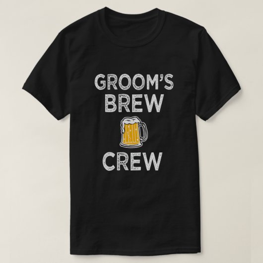 Groom's Brew Crew Mannen Shirt (Design voorkant)