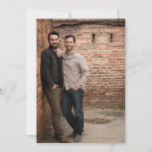 Grooms Bruiloft Tarot Save The Date (Achterkant)