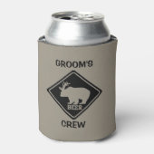 Groom's Crew Bachelor Party Favorieten Koelbox Blikjeskoeler (Blikje Voorkant)