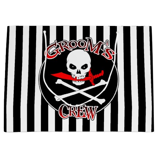 Groom's Crew Cadeautas (Voorkant)