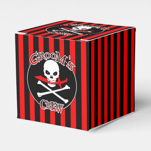 Groom's Crew Favor Box Bedankdoosjes (Voorkant Zijde)