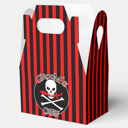 Groom's Crew Favor Box Bedankdoosjes (Geopend)